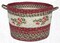 Earth Rugs UBP 9-390 Cranberry Printed Utility Basket 13 Inch X 9 Inch